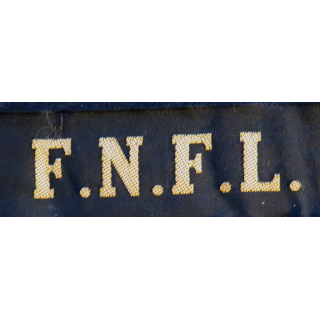 MARINE : bande de bachi de marin "F.N.F.L." longueur 65 cm fils dorés