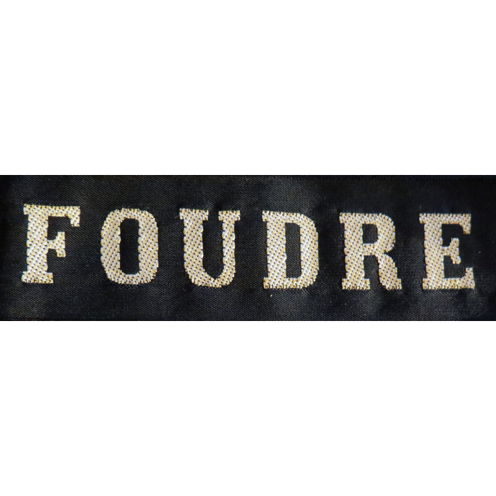 MARINE : bande de bachi de marin "FOUDRE" longueur 65 cm fils dorés