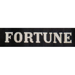 MARINE : bande de bachi de marin "FORTUNE" longueur 65 cm fils dorés