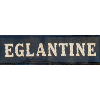 MARINE : bande de bachi de marin "EGLANTINE" longueur 65 cm fils dorés