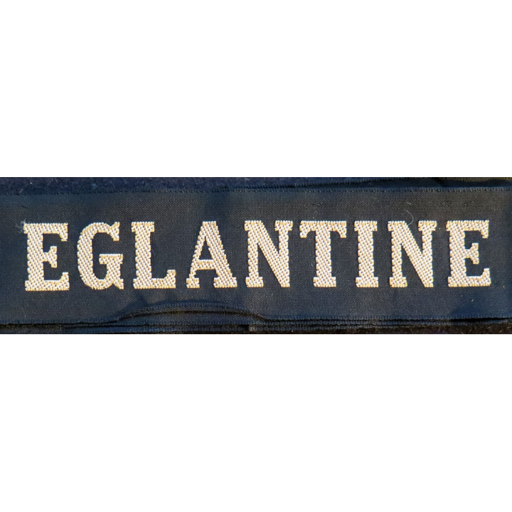 MARINE : bande de bachi de marin "EGLANTINE" longueur 65 cm fils dorés