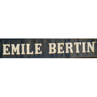 MARINE : bande de bachi de marin "EMILE BERTIN" longueur 65 cm fils dorés