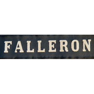 MARINE : bande de bachi de marin "FALLERON" longueur 65 cm fils doré