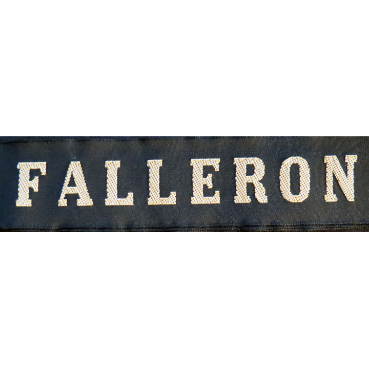 MARINE : bande de bachi de marin "FALLERON" longueur 65 cm fils doré