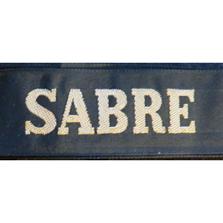 MARINE : bande de bachi de marin "SABRE" longueur 65 cm fils dorés