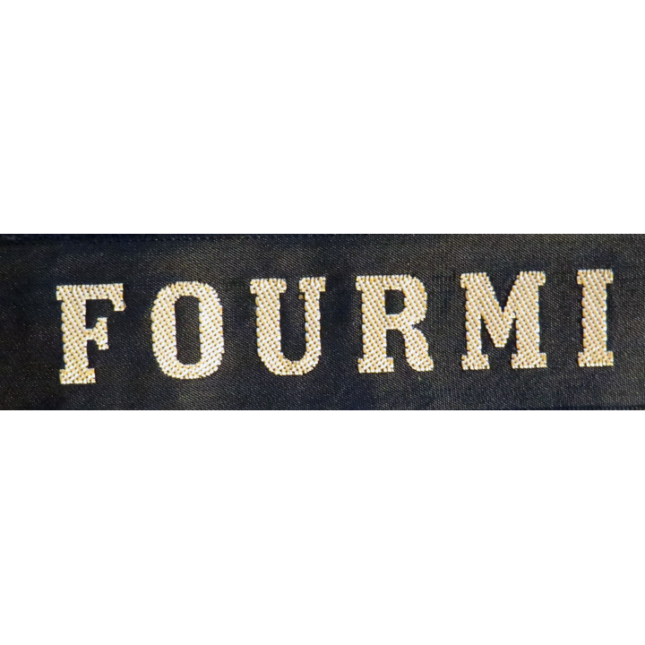 MARINE : bande de bachi de marin "FOURMI" longueur 65 cm fils dorés