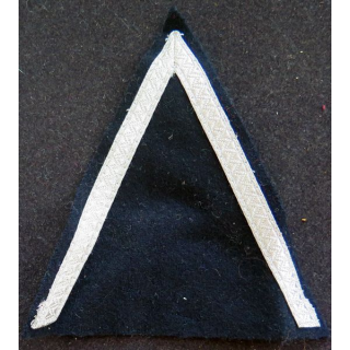Galon de Gendarme auxiliaire volontaire argenté sur tissu noir