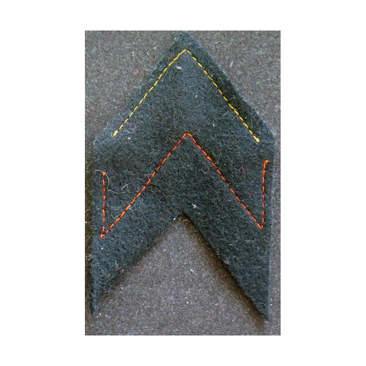 Galon de Caporal ADL sur tissu bleu noir