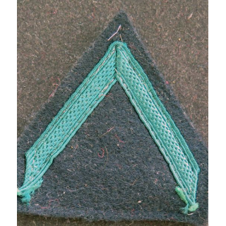 Galon de 1° Classe de la Légion étrangère vert sur fond bleu noir