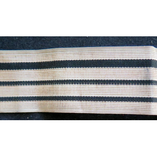 Vieux Galon de manche de Chef d'escadron argenté de longueur 30 cm
