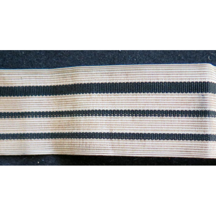 Vieux Galon de manche de Chef d'escadron argenté de longueur 30 cm