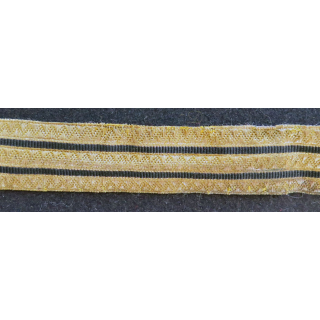 Vieux Galon de Capitaine  de longueur 14 x 2 cm en fil métallique doré