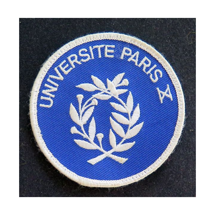 Insigne tissu de l'Université Paris X diamètre 8 cm