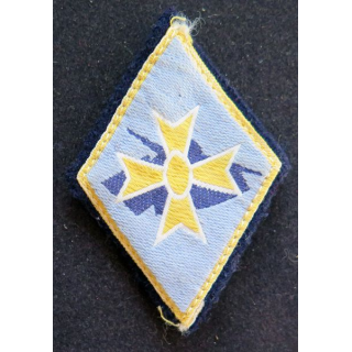 1° DB : insigne tissu de la 1° division blindée avec crochets arrière