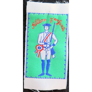 Insigne tissé Allons enfants 5 x 3 cm