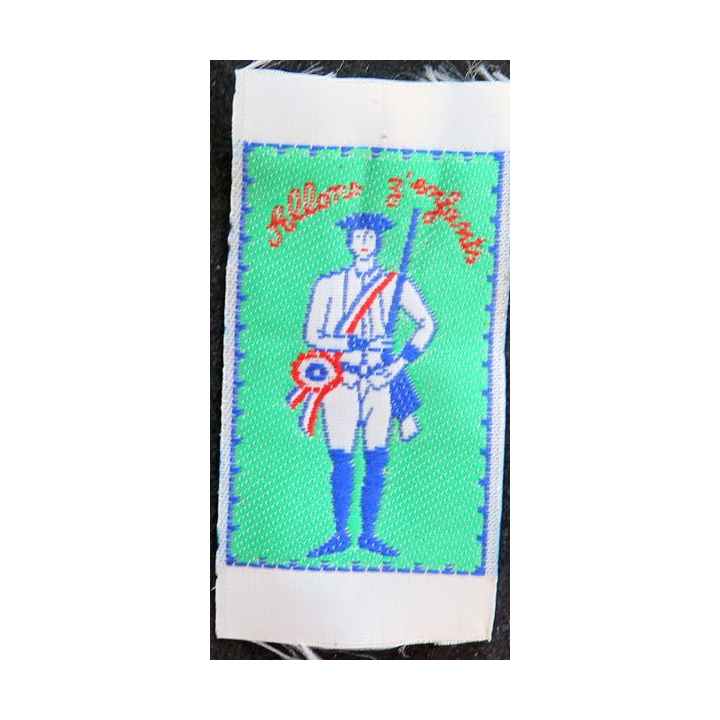 Insigne tissé Allons enfants 5 x 3 cm