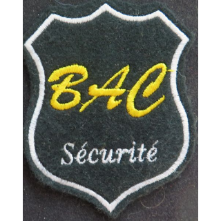 Insigne tissu de la BAC sécurité 10 x 7,5 cm