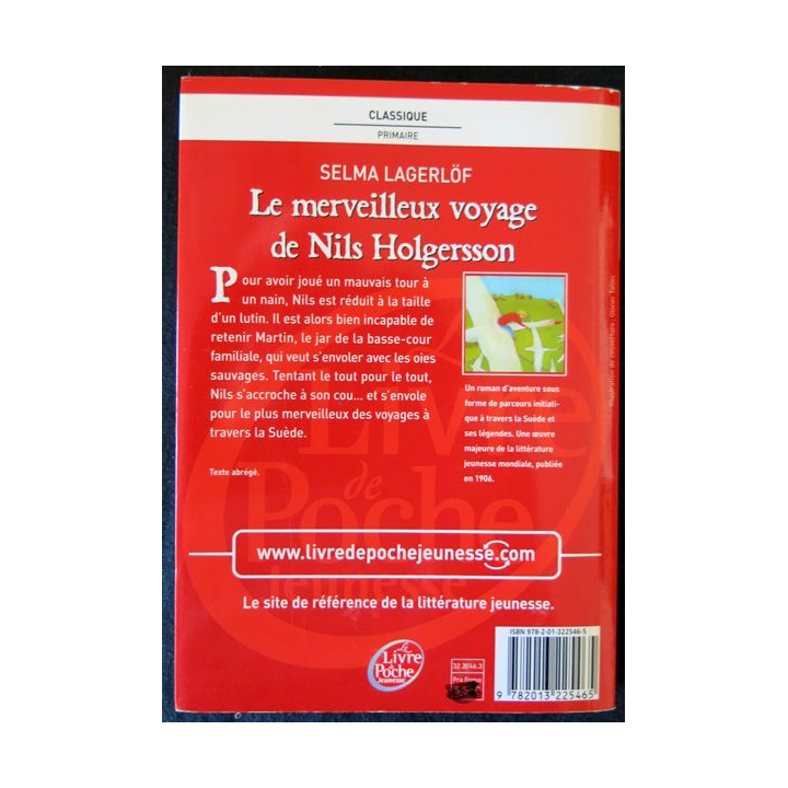 Le merveilleux voyage de Nils Holgersson de Selma Lagerlöf aux Editions Le Livre de Poche