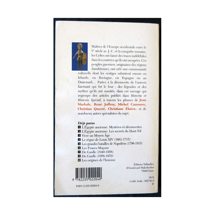 Les Celtes Dossiers Historia aux Editions Tallendier