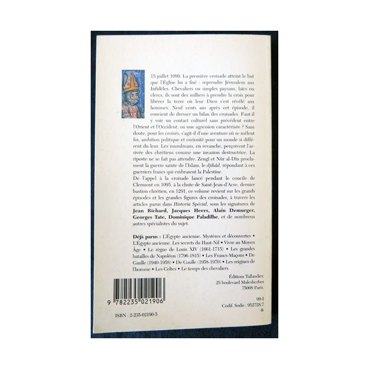 Les croisades 1096-1270 - Dossiers Historia aux Editions Tallendier