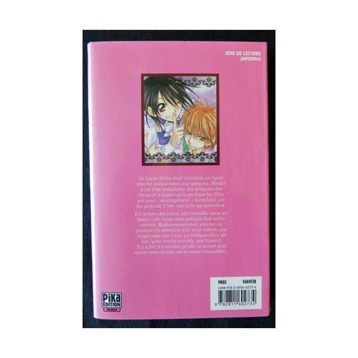 Manga - Maid Sama ! Vol. 1 de Hiro Fujiwara aux Editions Pika Edition