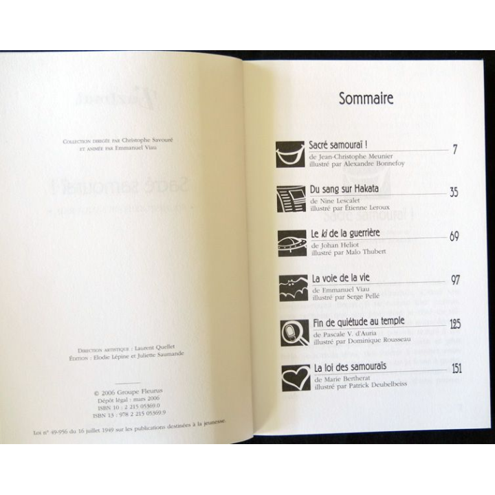 Sacré samouraï! Collectif aux Editions Fleurus