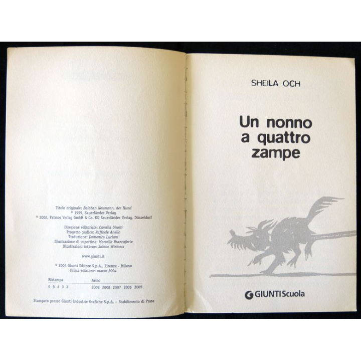 Un nonno a quattro zampe de Sheila Och aux Editions Giunti Scuola