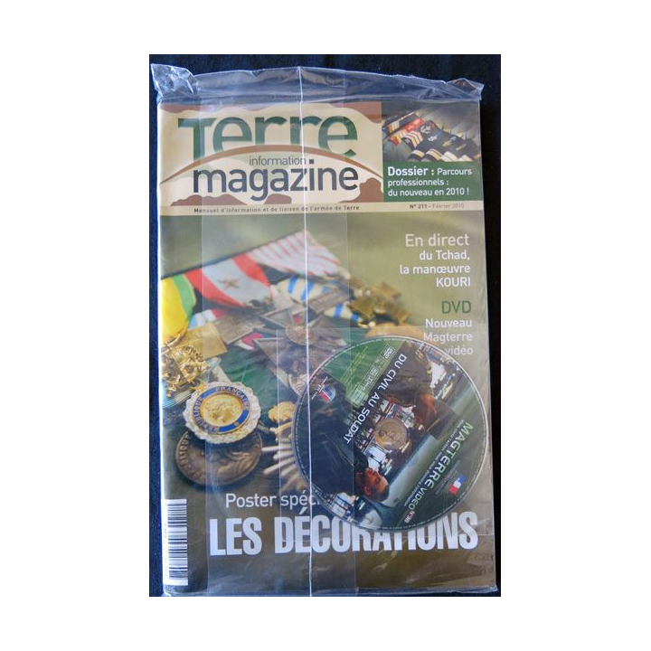 Terre Magazine N° 211 février 2010 avec CD sous blister