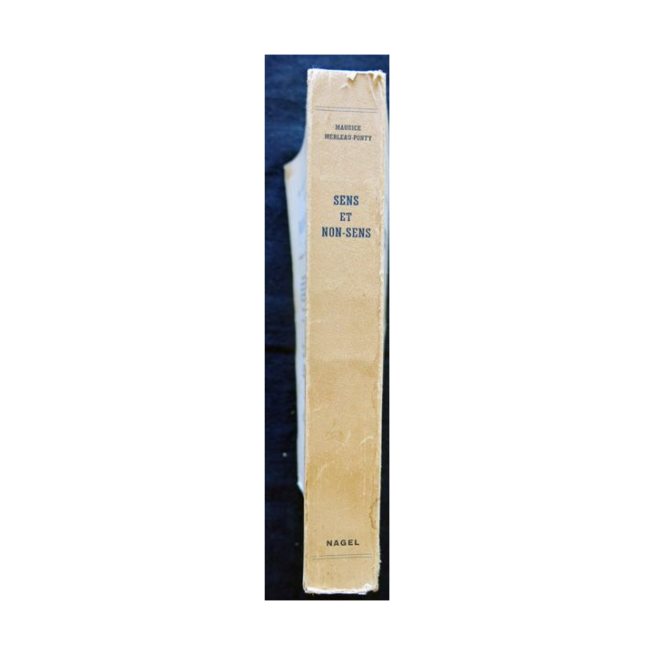 Sens et non sens de Maurice Merleau-Ponty aux Editions Nagel 1958