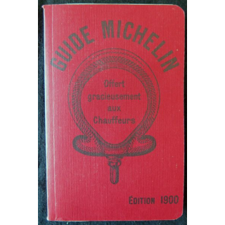 Guide Michelin Edition 1900 pour chauffeursr Imprimerie Vve Albouy Paris