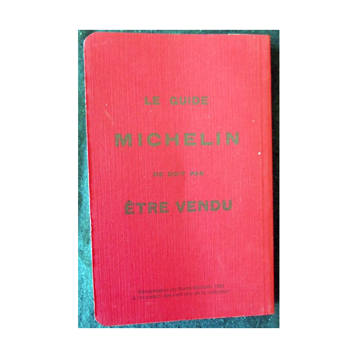 Guide Michelin Edition 1900 pour chauffeursr Imprimerie Vve Albouy Paris