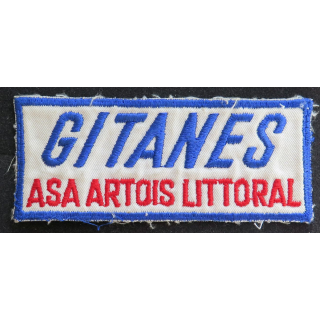 Vieil Insigne tissu Gitanes Asa Artois littoral 12 x 5 cm