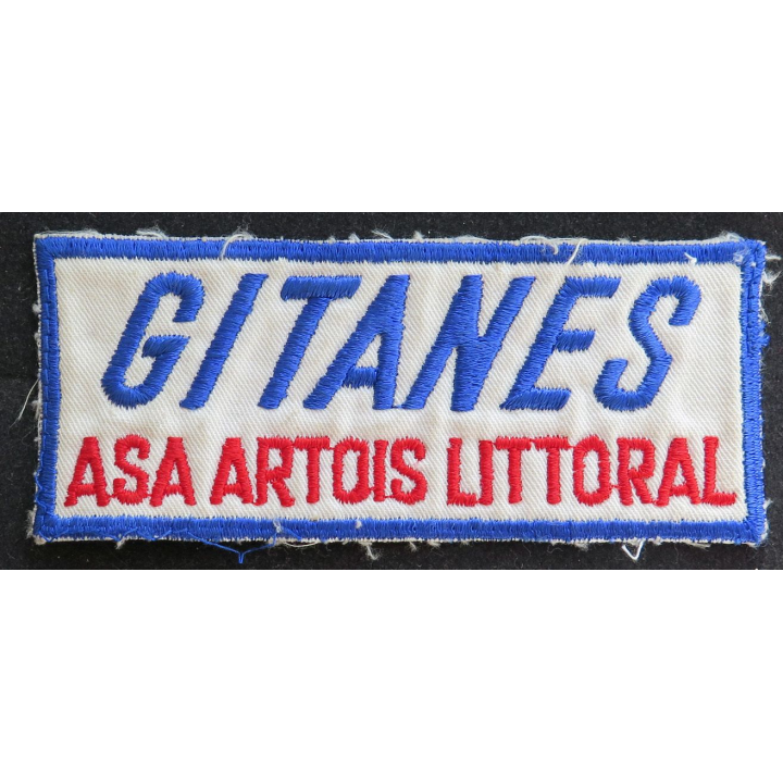 Vieil Insigne tissu Gitanes Asa Artois littoral 12 x 5 cm