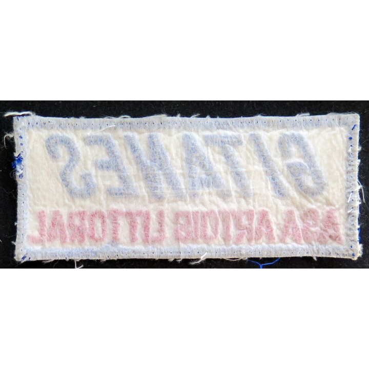 Vieil Insigne tissu Gitanes Asa Artois littoral 12 x 5 cm