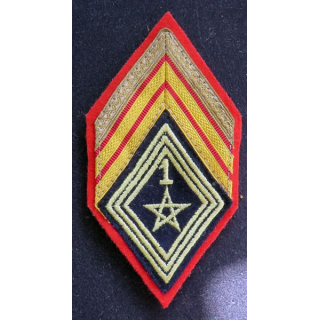 LOSANGE DE BRAS MODÈLE 45 :  brigadier chef 1° régiment de spahis actuel avec crochets