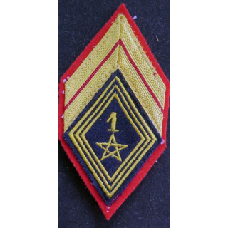 LOSANGE DE BRAS MODÈLE 45 :  brigadier du 1° régiment de spahis actuel 