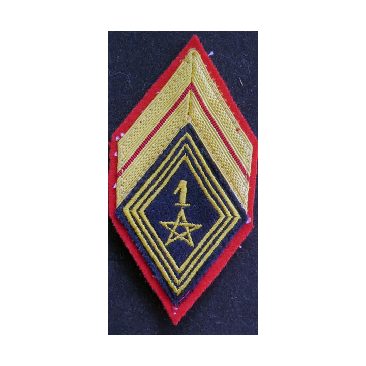 LOSANGE DE BRAS MODÈLE 45 :  brigadier du 1° régiment de spahis actuel 