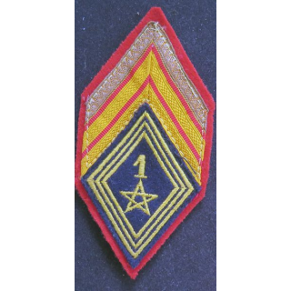 LOSANGE DE BRAS MODÈLE 45 :  brigadier chef du 1° régiment de spahis actuel