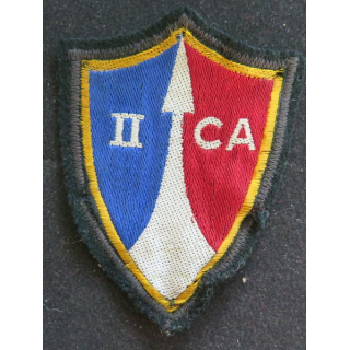 2° CA : insigne tissu du 2° Corps d'armée avec chiffre