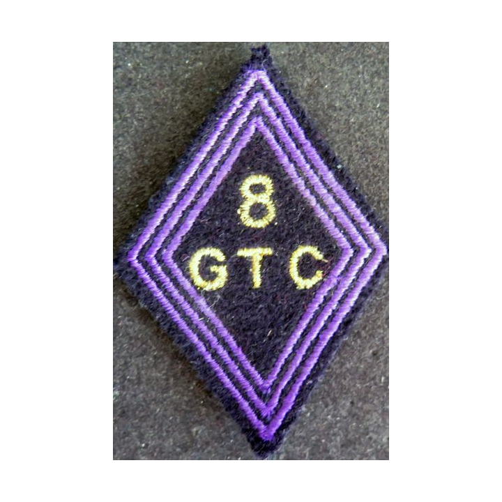 LOSANGE DE BRAS MODÈLE 45 :  8° G.T.C (inconnu avec 3 moustaches violettes comme les BILA / CILA ?)