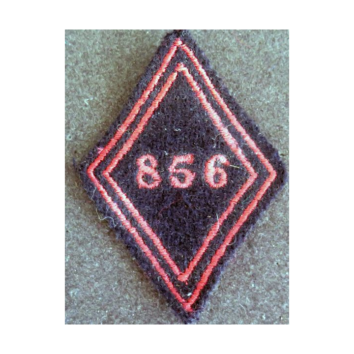 LOSANGE DE BRAS MODÈLE 45 : 856° Bataillon du génie ? insigne  inconnu ?