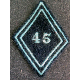 LOSANGE DE BRAS MODÈLE 45 : insigne inconnu ??? 45° chasseurs ???