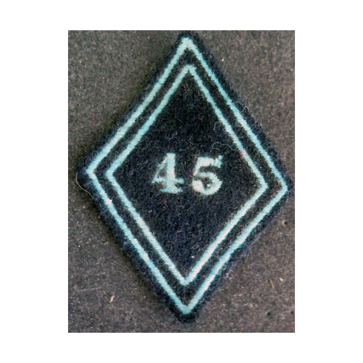 LOSANGE DE BRAS MODÈLE 45 : insigne inconnu ??? 45° chasseurs ???