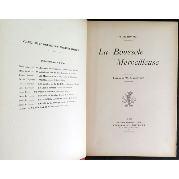 La Boussole merveilleuse de De Traynel et dessins de Lambrecht éditions Boivin 
