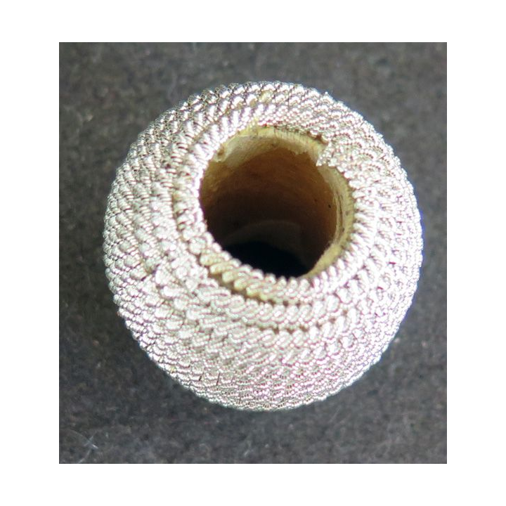 Olive argentée pour plumet 3,5 x 3 cm