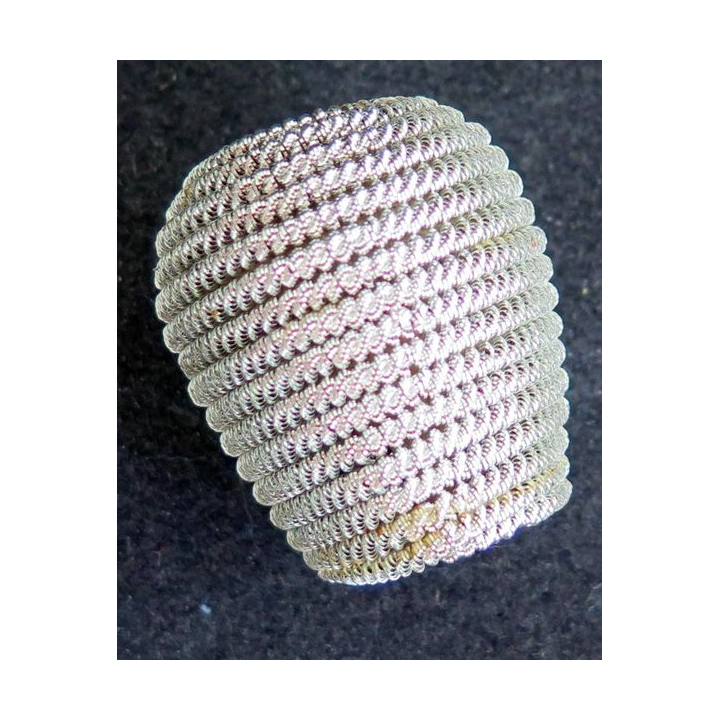 Olive argentée pour plumet 3,5 x 3 cm