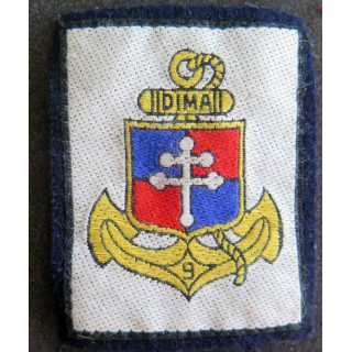 9° DIMA : Insigne tissu de la 9° division d'infanterie de marine 9°DIMA avec crochets