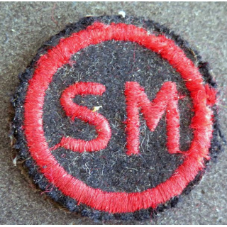 MARINE : Insigne patch écusson tissu de spécialité secrétaire militaire équipage