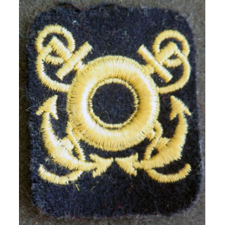 insigne tissu de brevet de spécialité de la marine en fils dorés