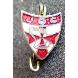 épinglette de la JOC jeunesse ouvrière chrétienne hauteur 1,3 cm